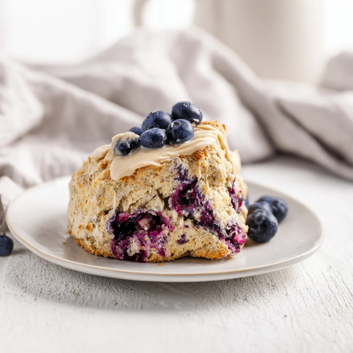 Rustic Birch Blueberry Scones