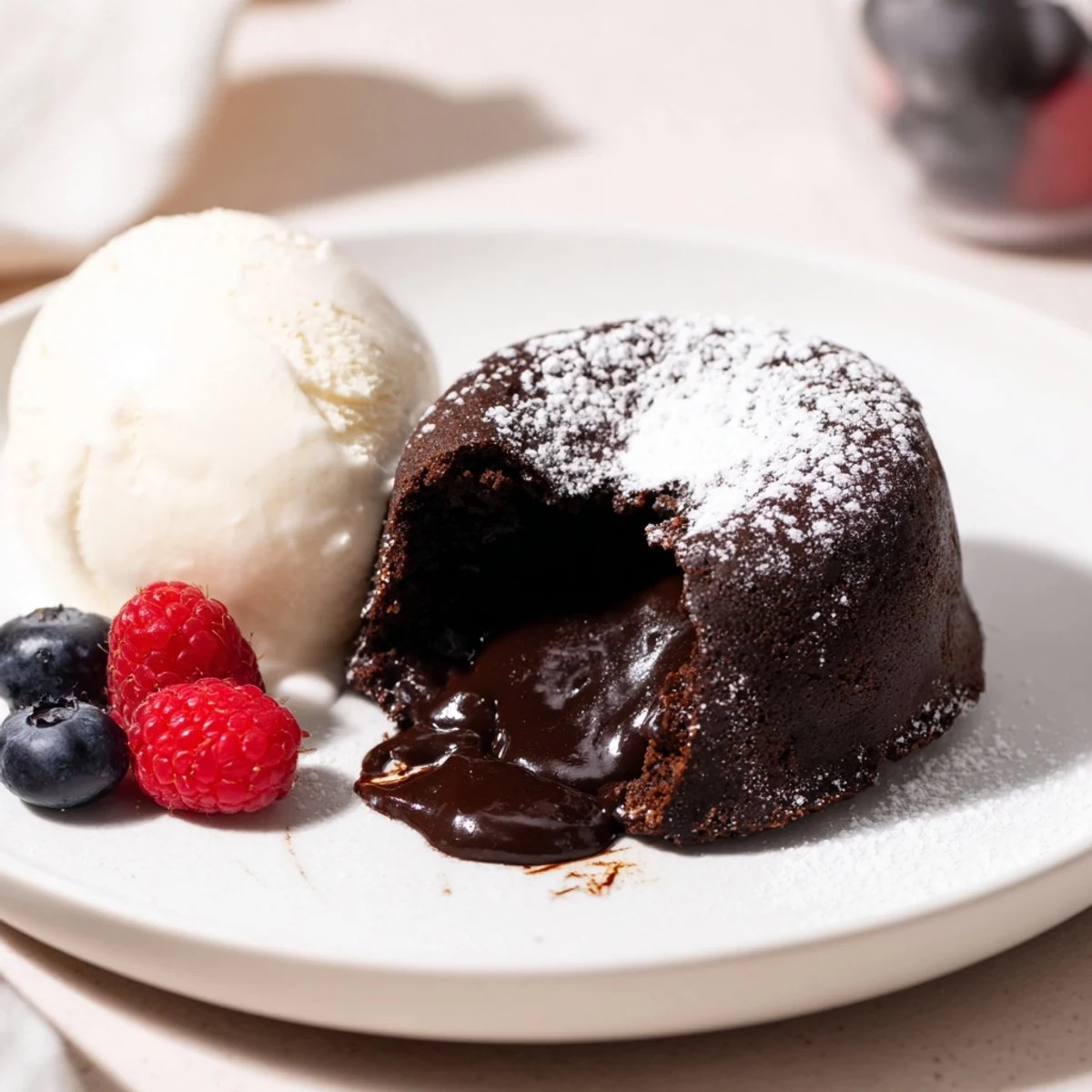 Dark Chocolate Lava Cakes