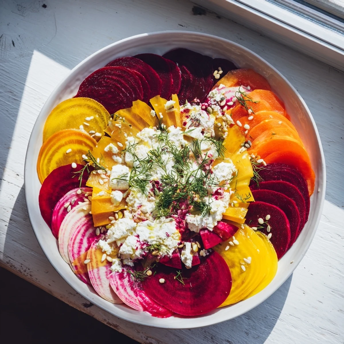 Radial Symmetry Sunburst Salad