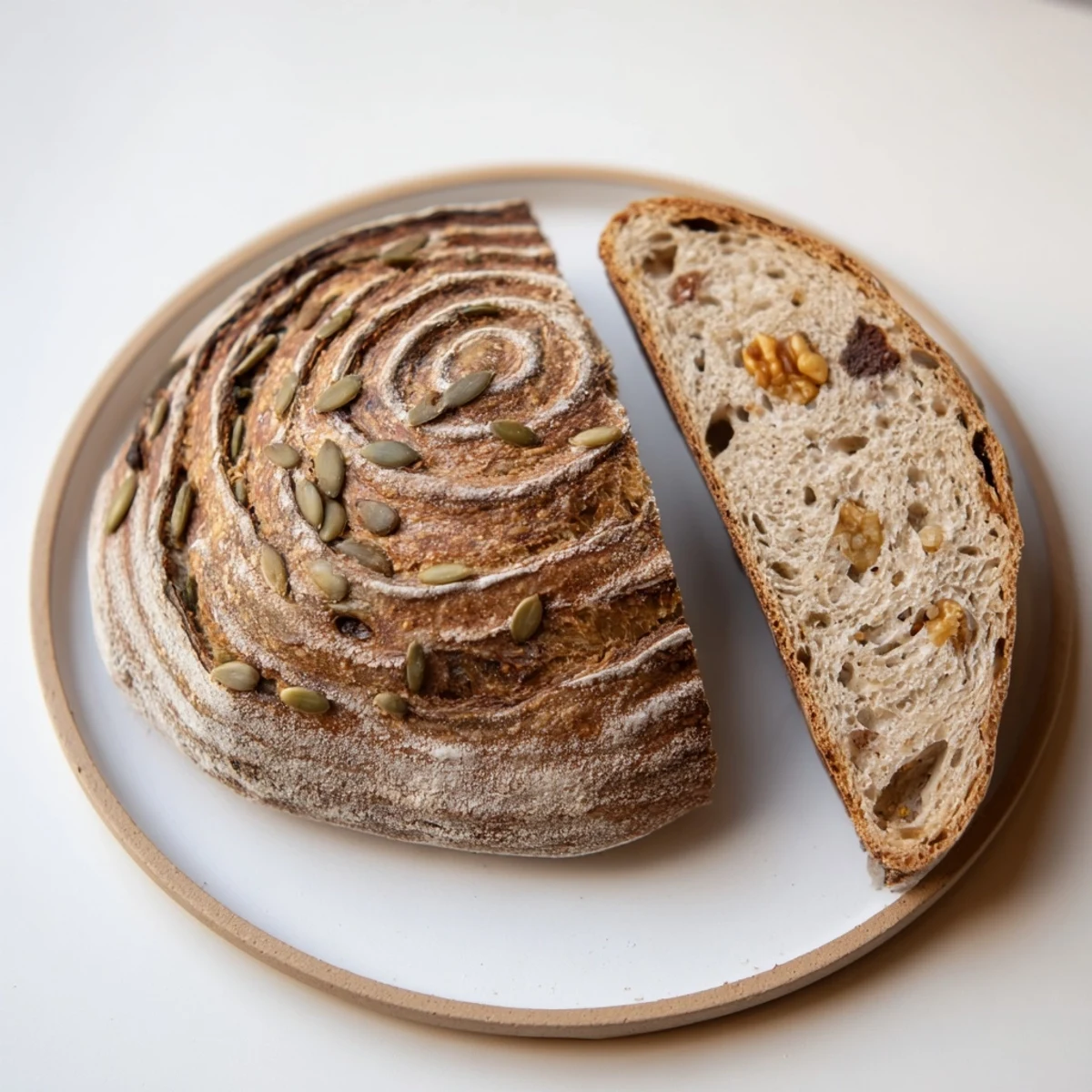 Imagine the intricate Fibonacci Spiral Growth Bread, studded with seeds and flavorful additions.