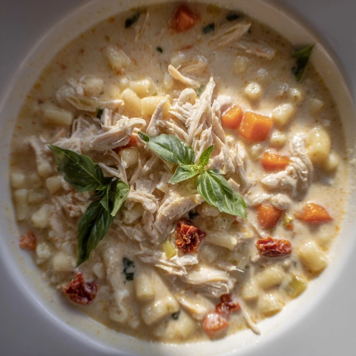 Creamy, flavorful Marry Me Chicken Soup with tender chicken and sun-dried tomatoes, ready in minutes.