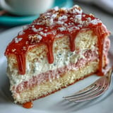 Bridal shower rosé velvet cake: visually stunning, ready for celebration.