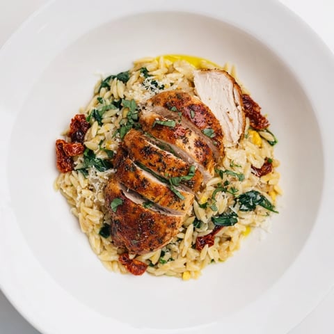 Marry Me Chicken Orzo, a creamy one-pot delight with tender chicken and sun-dried tomatoes, smells divine.