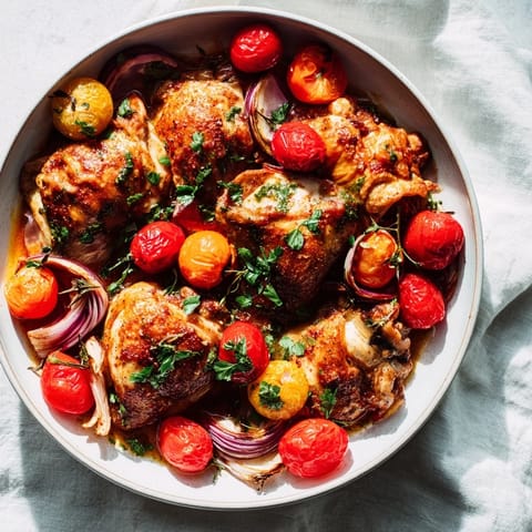 Golden-browned Basil-Soft Chicken and Veggie Sheet Pan Dinner, a savory, aromatic weeknight delight with herbed flavors.