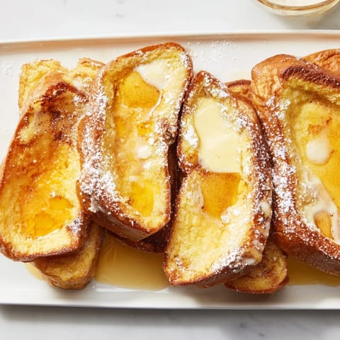 Golden brown Soft Spice Baked French Toast Casserole, a comforting breakfast dish ready to serve.