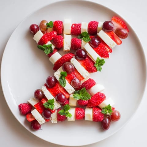 Candy Cane Stripe Fruit Cheese