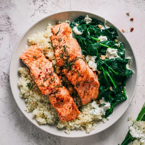 Infinity Loop Salmon Couscous