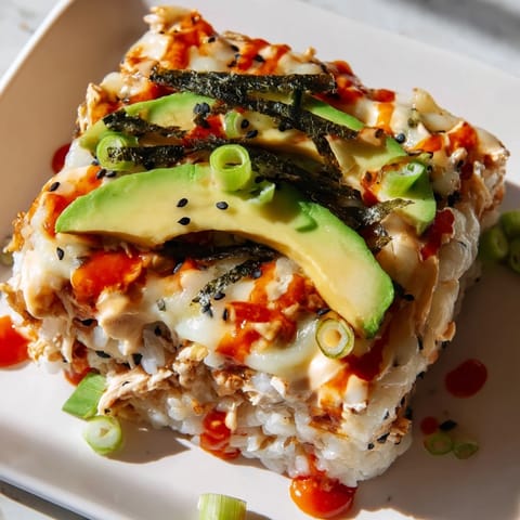 Creamy Chicken Sushi Bake