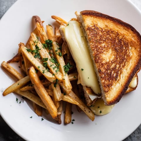 Beef Tallow Fries Grilled Cheese
