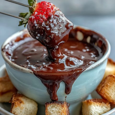 Boozy Chocolate Fondue