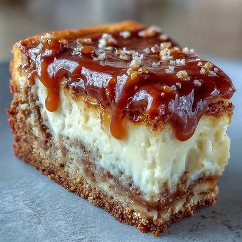 Two golden loaves of Caramel Cream Cheese Bread cooling on a wire rack with drizzled caramel.