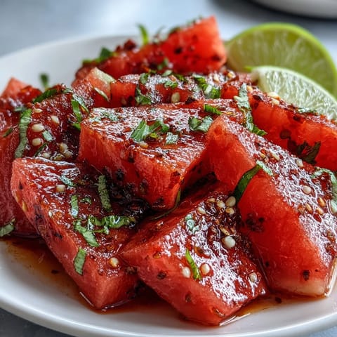 Watermelon Tajin Lime Slices