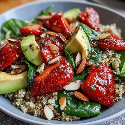 Strawberry Avocado Quinoa Salad