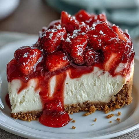 No-Bake Strawberry Cheesecake