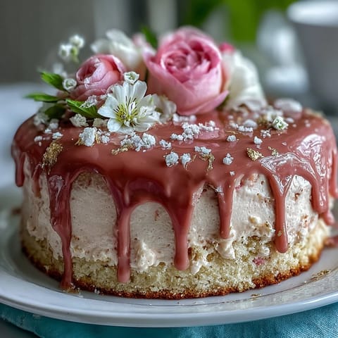 Bridal Shower Rosé Velvet Cake