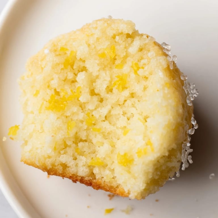 Freshly baked Simple Sweet Lemon Zest Muffins, smelling of bright citrus, ideal for breakfast or a snack.