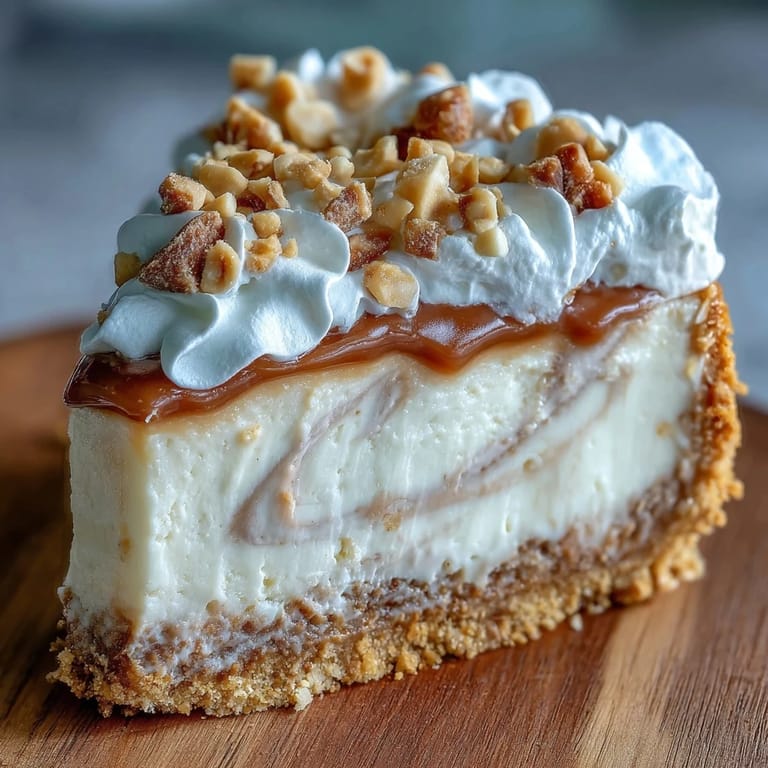 Decadent Nutter Butter cheesecake with smooth peanut butter swirls and a crunchy cookie base, served with sweet whipped topping.