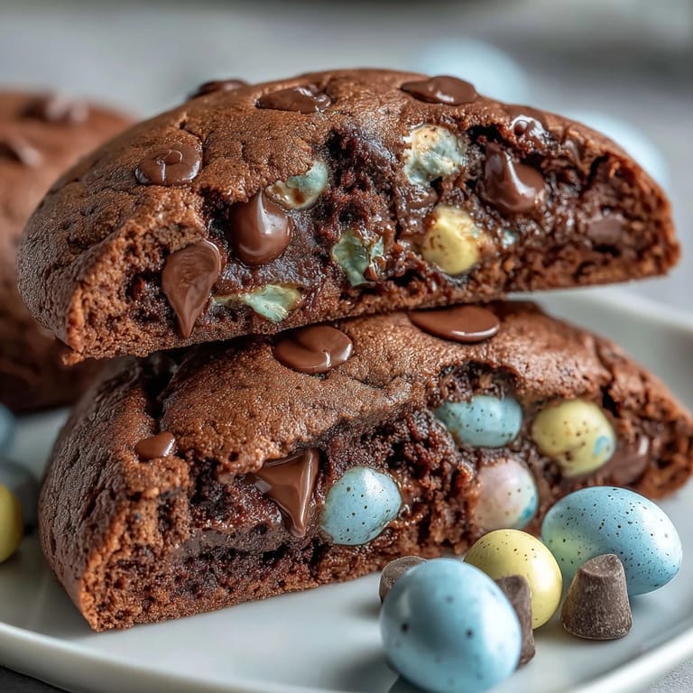 Golden-baked cookies studded with Cadbury Mini Eggs, chocolate chips, and pastel candy crunch for a festive Easter treat.