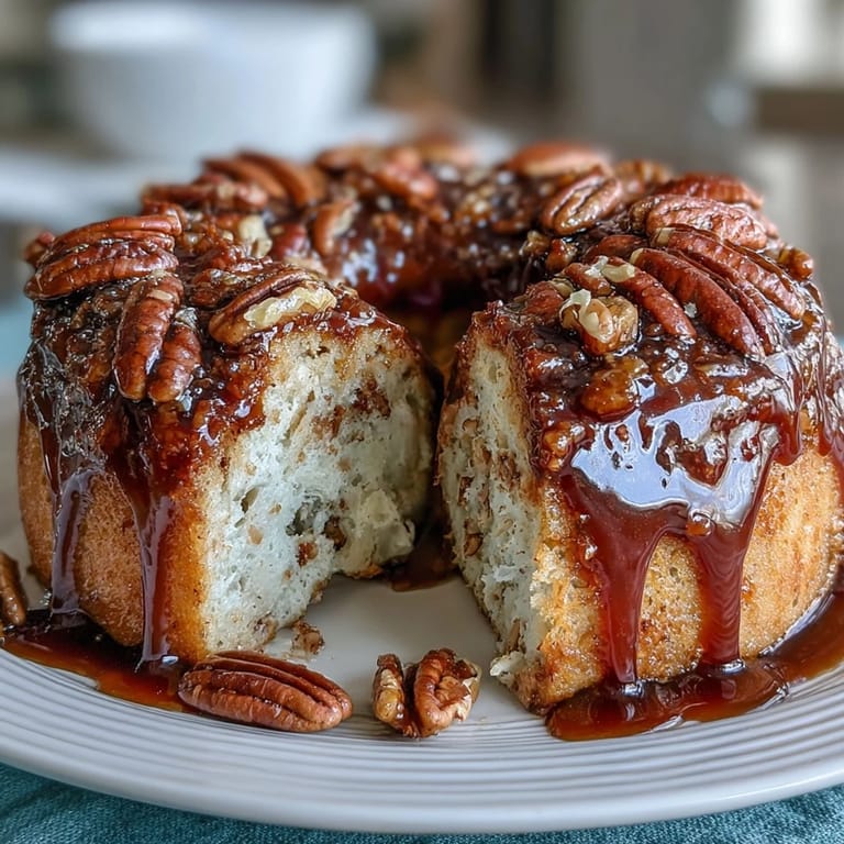 This easy breakfast casserole features soft, buttery layers swirled with sweet maple syrup for a comforting morning treat.