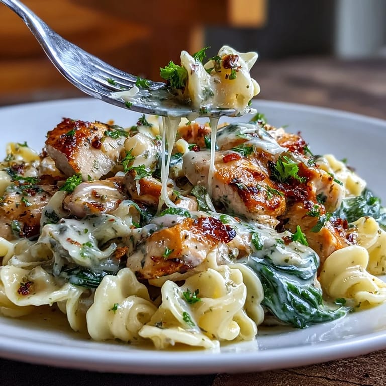 Lemon Orzo with Chicken and Spinach, a comforting one-pan meal with savory chicken, tender orzo, and fresh spinach.