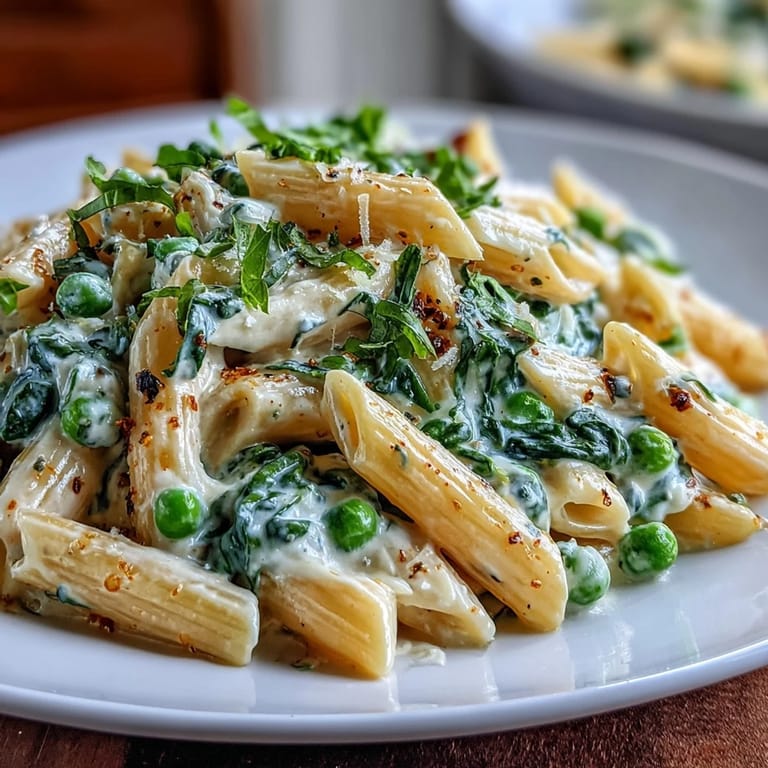 Vibrant vegetarian pasta dish featuring ricotta, lemon, and greens cooked together for a quick, satisfying meal.  