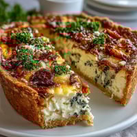 Savory Spring Brunch Quiche with Leeks and Gruyere, golden and fragrant, ready for a light meal or festive gathering.